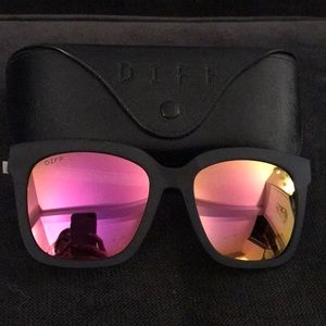 Diff eyeware Bella matte black sunglasses